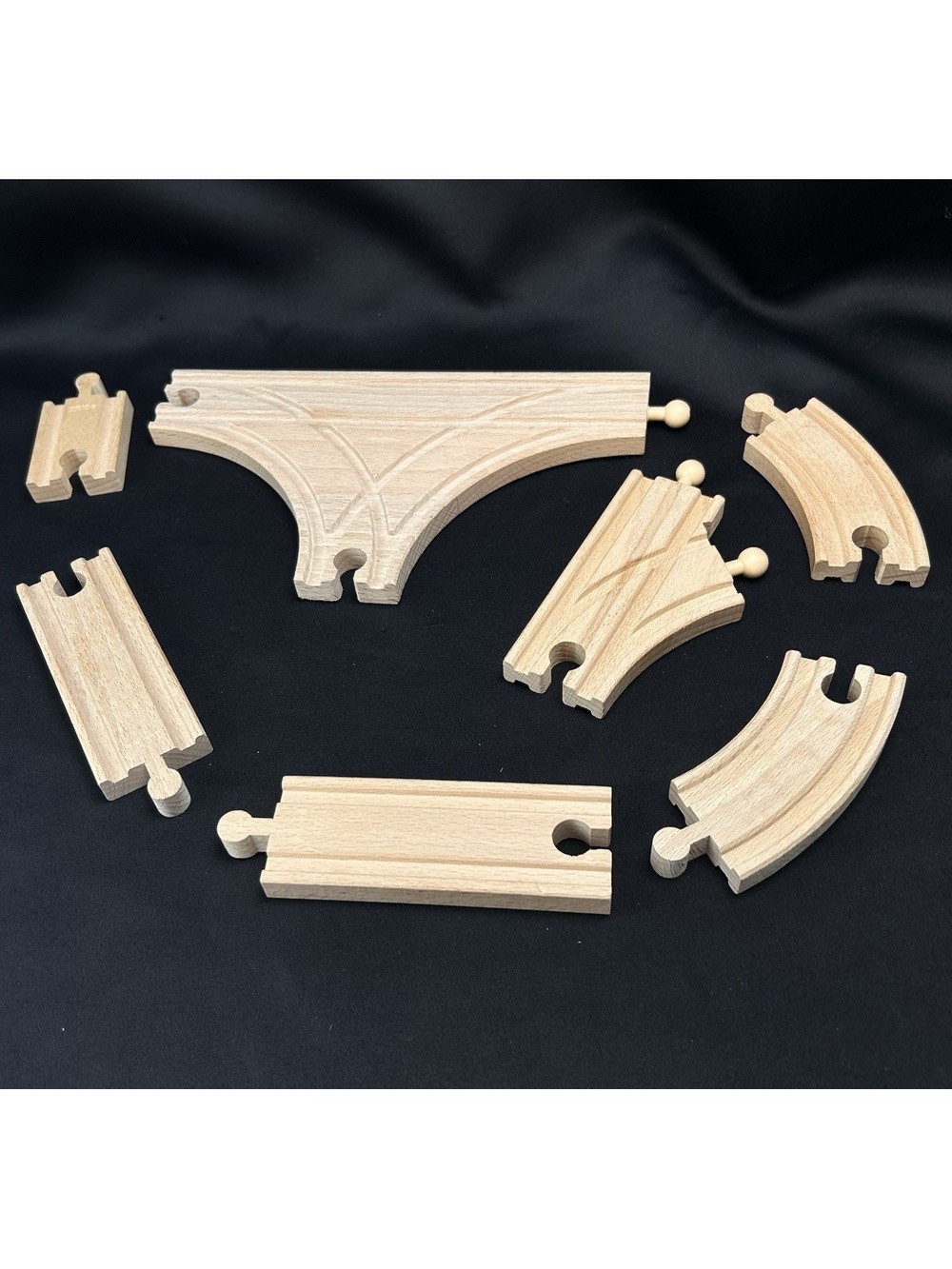 Brio Wooden Railway Train Track Lot With Switching, Straight & Curved Branded